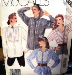 3388 LS EMBELLISHED BUTTON SHIRT PATTERN MED 14-16
